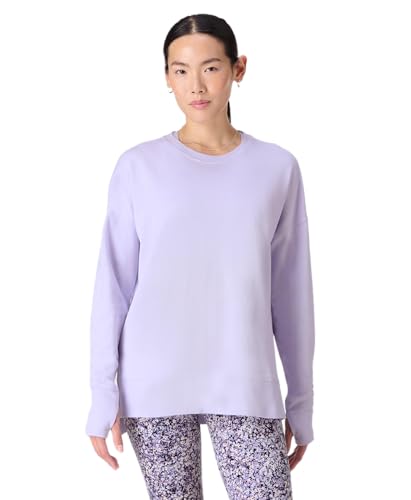 Sweaty Betty Women's After Class Longline Crewneck With Side Slit Sweatshirt, H…