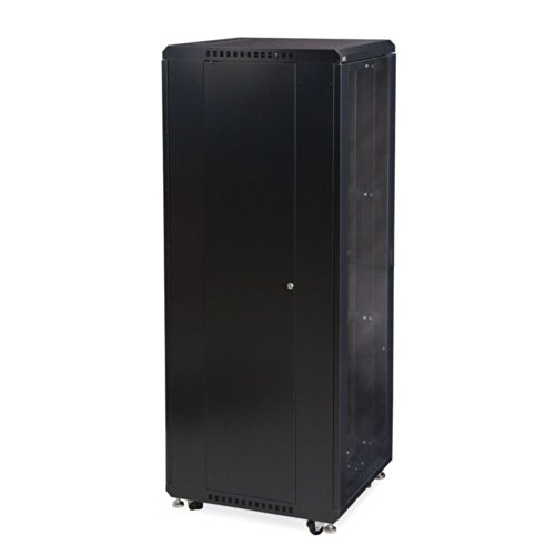37U LINIER Server Cabinet - Glass/Glass Doors - 24" Depth
