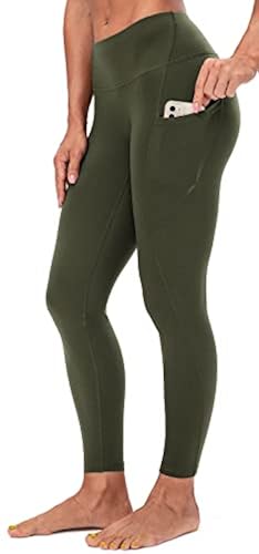 Lavento Light Fleece Lined Leggings with Pockets for Women - Thermal  Workout Tights High Waisted Yoga Pants Full Length (Army Green, 12) in  Kuwait | Whizz Everyday Apparel Essentials