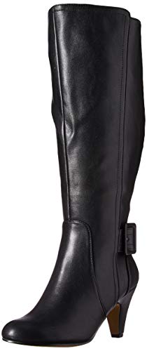 Women's Troy II Plus dress wide calf boot Boot, Black, 9 W US at Amazon