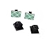 Car Cable Clip, Teenitor Car Charger Mounts Cable Tie Holder, Car Cable Organizer, Desk Wall Cable Wire Clips, Computer, Electrical, Cord Cable Tie Drop (Black, 50 Pieces)