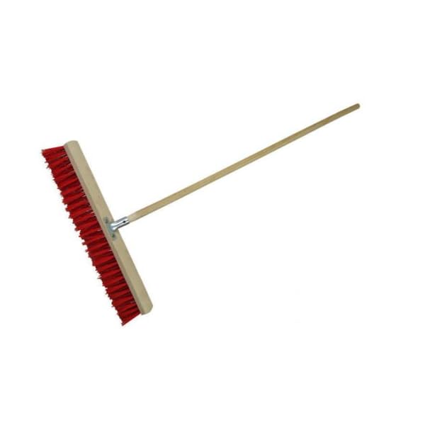 laguz Straßenbesen 60cm breit Besen Kehrbesen mit Metallstielhalter PVC mit Stiel