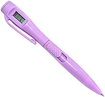 Infgreate Electronic Digital Watch Ballpoint Pen Student Exam Pen School Stationary Gift Smooth and Well Written Pen Purple