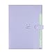 Sooez 4 Packs Expanding File Folder with 32 Labels, 5 Pockets Cute Folders, A4 Letter Size Accordion Folder Paper Organizer for School Home Office