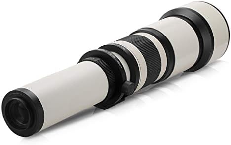 650-1300 F8.0-F16 Super Telephoto Manual Zoom Lens+T2 Adapter Ring for Canon Nikon Sony Pentax DSLR Cameras