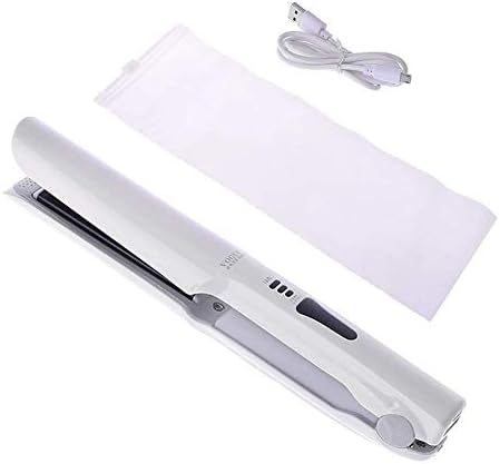 Mini Portable Hair Straightener & Curling Iron 2 in 1 Professional Cordless straighteners with Ceramic Plates USB Port Charging Dual Voltage Travel Iron For Short Thin Hair