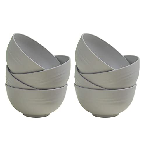 greenandlife 8 Pcs Unbreakable Cereal Bowls - 24 OZ Lightweight Bowl Set, Dishwasher & Microwave Safe, Reusable Plastic Bowls for Breakfast, Salad, Pasta, Soup, Noodles, Snack