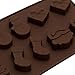 90shine Christmas Ice Chocolate Candy Silicone Molds - Baking Ice Trays Xmas Holiday Party Supplies