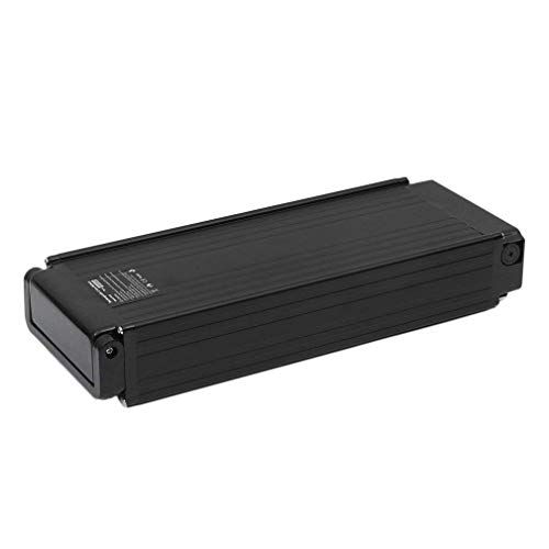Water-chestnut Ebike Battery 36V/48V Electric Bike Lithium Battery with BMS Protection Board and Charger. Fit for 500W 750W 900W Bike Motor (Black with Rack, 48V 18AH) - Thumbnail 7