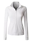 RubyK Premium Womens Lightweight Cotton Zip Up Running Track Jacket