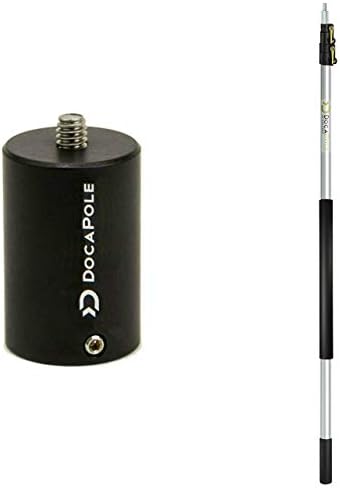 Docapole 12フィートカメラポール 5 12フィートの延長ポール カメラまたはビデオカメラ用 最大18フィートの航空写真やビデオ撮影用リーチに対応 Gopro 送料無料 激安 お買い得 キ フト Clicksnap カメラアダプター