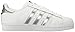 adidas Originals Women's Superstar Fashion Sneaker, White/Silver Metallic/Black,7.5 B(M) US