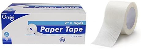 Orsini Hypoallergenic Paper Adhesive Tape, 2" x 10 YDS (Pack of 6)