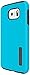 Incipio Dualpro Detail Hard Shell Case with Silicone Core for Samsung Galaxy S6 - Retail Packaging - Neon Blue/Charcoal