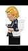 Toilet Donald Trump Doll Funny Realistic White Elephant Christmas Gag Gift - Free Engraving Upon Request