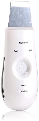 Norjackbeauty Rechargeable Multifunction Portable Ultrasonic Facial Skin Scrubber Spatula & Ultrasonic peeling,White