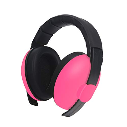 QUICATCH Baby Ear Protection Noise Canceling Headphones Adjustable Ear Muffs for Autism Newborn Infant Autism Toddlers (Hot Pink)
