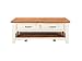 Martin Svensson Home Rustic Coffee Table, Antique White and Honey Tobacco