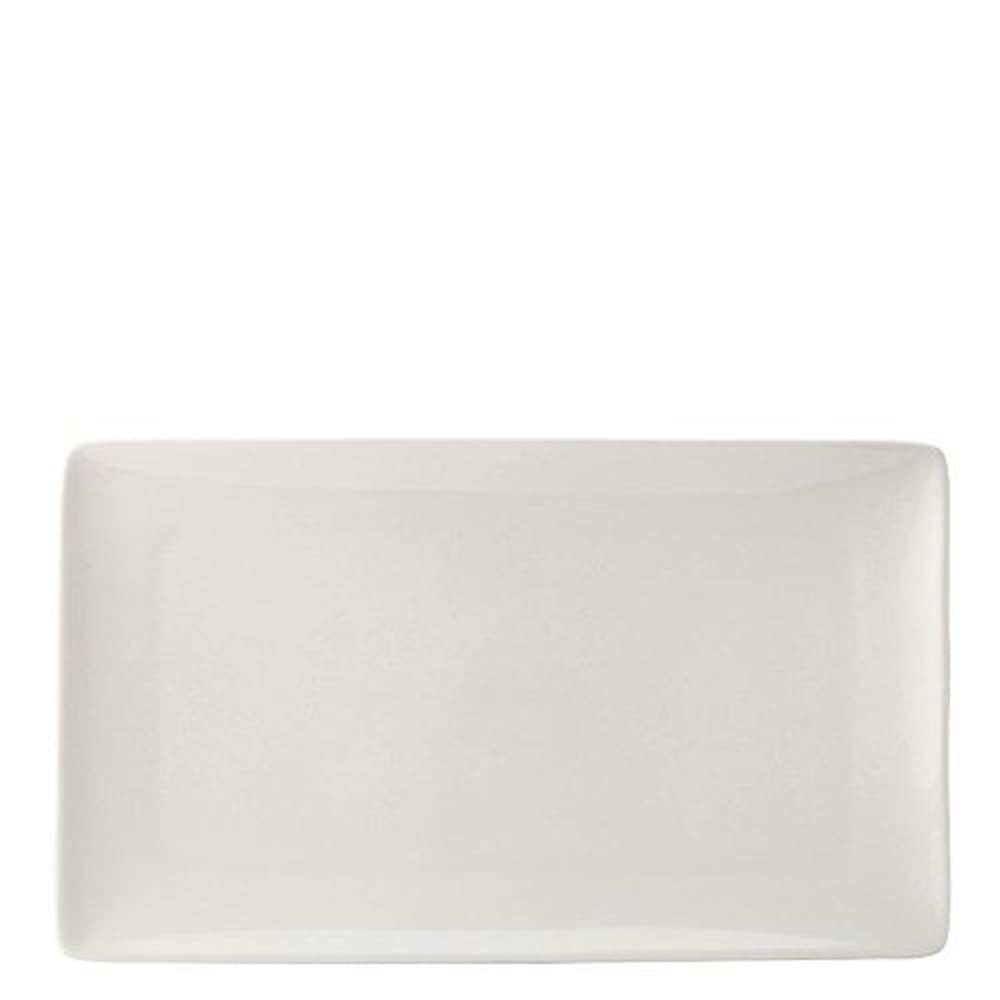 Utopia Pure White, E10003-000000-B01006, Rectangular Plate 13.75 x 8.25" (35 x 21cm) (Box of 6)