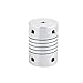 uxcell 3mm to 3mm Shaft Coupling 25mm Length 18mm Diameter Stepper Motor Coupler Aluminum Alloy Joint Connector for 3D Printer CNC Machine DIY Encoder