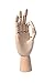 Female Mannequin Hand 12 Inches– Art Sectioned Posable Mannequin Hand - Wooden Opposable Manikin Hand Figure - Perfect for Arts Drawing, Sketching, Painting, and More - Right Hand