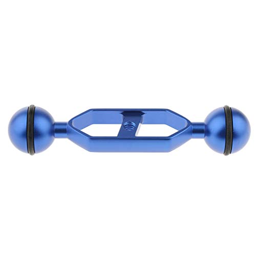 image for Prettyia 5-inch Aluminum Alloy Double Ball Arm for Connecting Strobe/V
