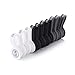 SUNFICON 10 Pack Earbuds Cords Organizers Magnetic Cable Clips Organizers Bookmark Clips Whiteboard Noticeboard Fridge Magnets USB Cable Manager Keeper for Home Kitchen Office School,Gray White Black