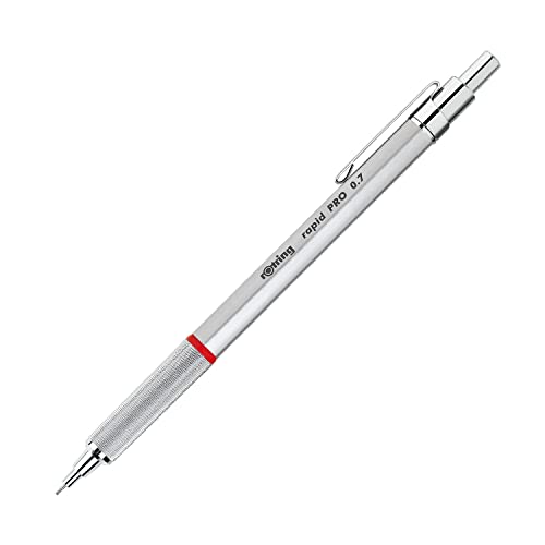 rOtring Rapid PRO Druckbleistift | 0,7 mm | Silberfarbener Schaft