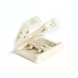 Solderless LED Light Strip Connector Extension for 10mm (5050) Strip, Single Color - Gapless Connector (10 Pack) - for LED Strip Light & Tape Light in Kitchens, Cabinets, Shelving & More