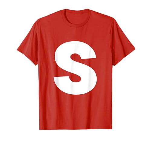 Letter S Groups Halloween Matching Team Easy Lazy Costume T-Shirt