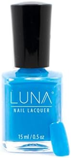 Blue Me Away - Neon Collection Blue Flat Glossy Vegan Cruelty-Free 10-Free Natural Nail Polish Lacquer Vernes Esmalte