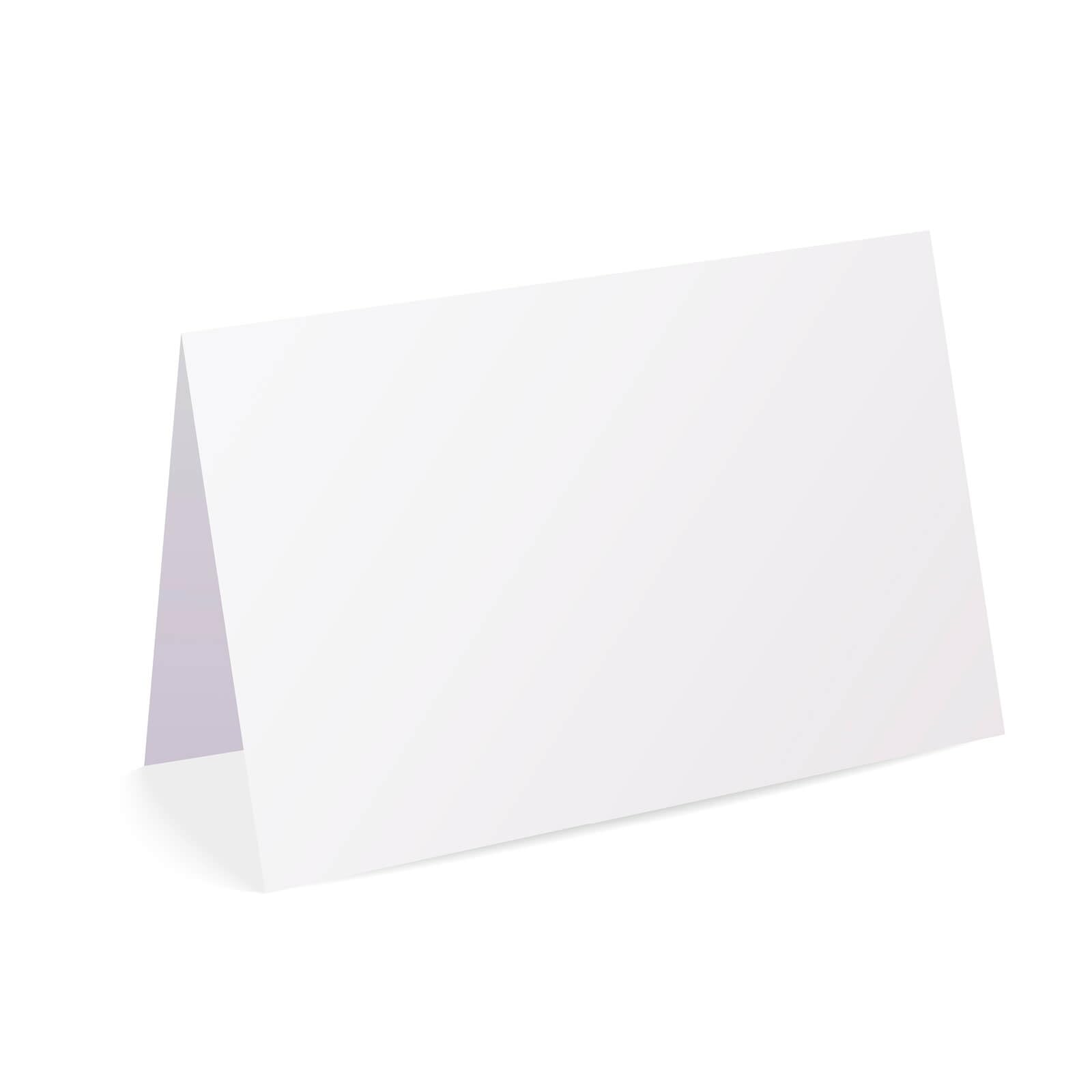 120 x Blank Place Cards for Weddings, Events & Parties – 300gsm Uncoated Card – 85mm x 55mm – Creased Tent Cards for Table Settings – Punkcards