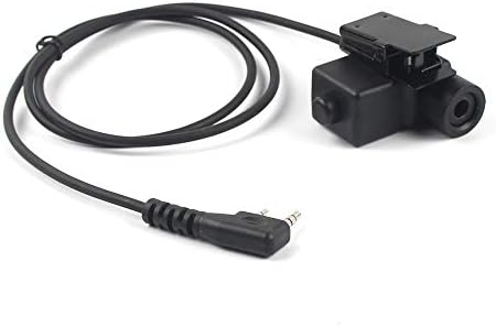 Fumei Z Tactical U94 PTT Adapter Cable for Military Standard Version Plug Headset to K Type 2 PIN Plug Ham Radio Compatible with Baofeng Kenwood TYT Walkie Talkie: GPS & Navigation