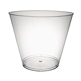 Party Essentials N92521 Hard Plastic Tumbler, 9-Ounce Capacity, Clear (Case of 500)