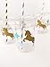 Unicorn Cups Set of 12 Plastic Cups Lids Paper Straws Birthday Party Supplies