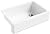 KOHLER K-5827-0 Whitehaven Self-Trimming Under-Mount Single-Bowl Sink with Tall Apron, White