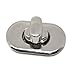 HOUSWEETY 10 Sets Silver Tone Purse Twist Turn Lock 28x37mm(1 1/8