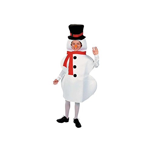 Snowman Winter Holiday Child Costume Photo NWT 4-14 Years