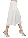 CHOiES record your inspired fashion Women's Black/White High Waist Plain Wide Leg Palazzo Capri Pants