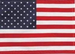 4 ft American ATV Safety Flag - 5/16" White Fiberglass Pole with Mounting Bolt - Thumbnail 5
