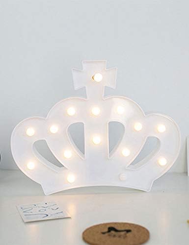 Cozyle Animal Shape LED Night Light Marquee Light Battery Operated LED Night Lamp for Home Christmas Decoration Crown A