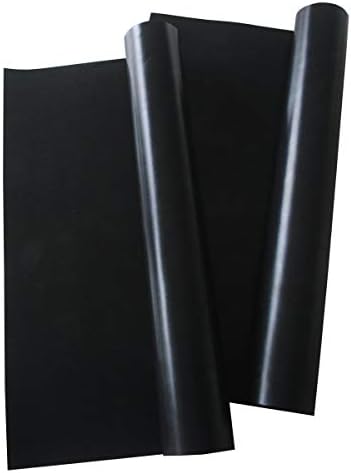 Jaykoo Unique Premium Quality Thicker Heavy Duty Grill Mats ,Set of 2 Non-stick BBQ Reusable and Easy Clean Grilling Sheets, 15.75 x 13 Inch Baking Mat Black.