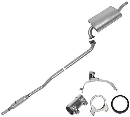 Amazon Com Muffler Resonator Exhaust Kit Fits 1998 2002 Toyota Corolla 1 8l Automotive