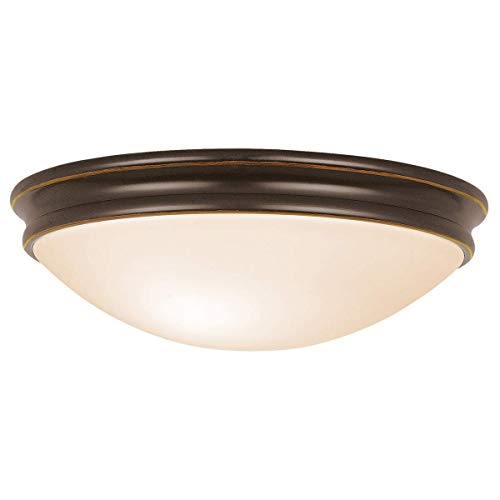 Flush Mounts 1 Light Fixtures with Oil Rubbed Bronze Finish Steel Material LED Type 4