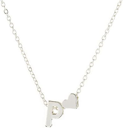 SUZN New Design Fashion Necklace Pendant For Women Letters Necklace For Woman (Silver-P)