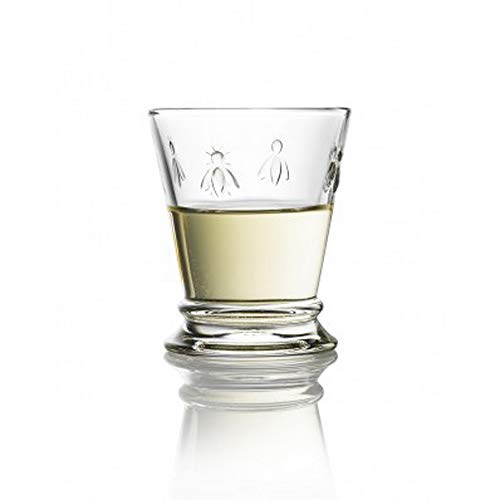 La Rochere 10oz Glass Tumbler Set of 3 – Napoleon Bee clear stemless glass – Ideal for Cocktails, Wine, Irish Coffee, Juice, Appetizers – Ideal Birthday Housewarming gift – Sturdy everyday glassware - Thumbnail 5