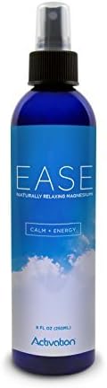 Activation Products Ease Magnesium Spray, 250 ml, Unscented, for Joint and Muscle Pain, Leg Cramps, Eases Restless Legs and Informative eBook by Activation Products