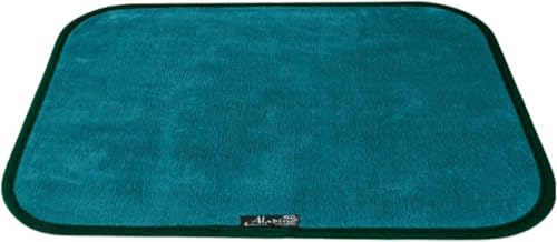 Aladino il tappeto Magico Indoor/Outdoor Door Mat for Bath, Home & Kitchen – Non Slip & Machine Washable, Ultra Absorbent Made in Italy, 65x100cm, Green