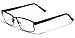 Metal Wire Rim Rectangular Frame Reading Glasses with Spring Hinge Various Strengths and Colors LARGE SIZE