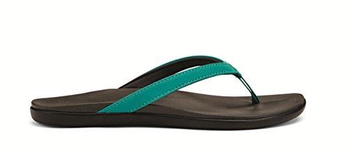 OluKai Womens HoOpio Sandal , Mermaid-Dark Shadow, 10 B(M) US